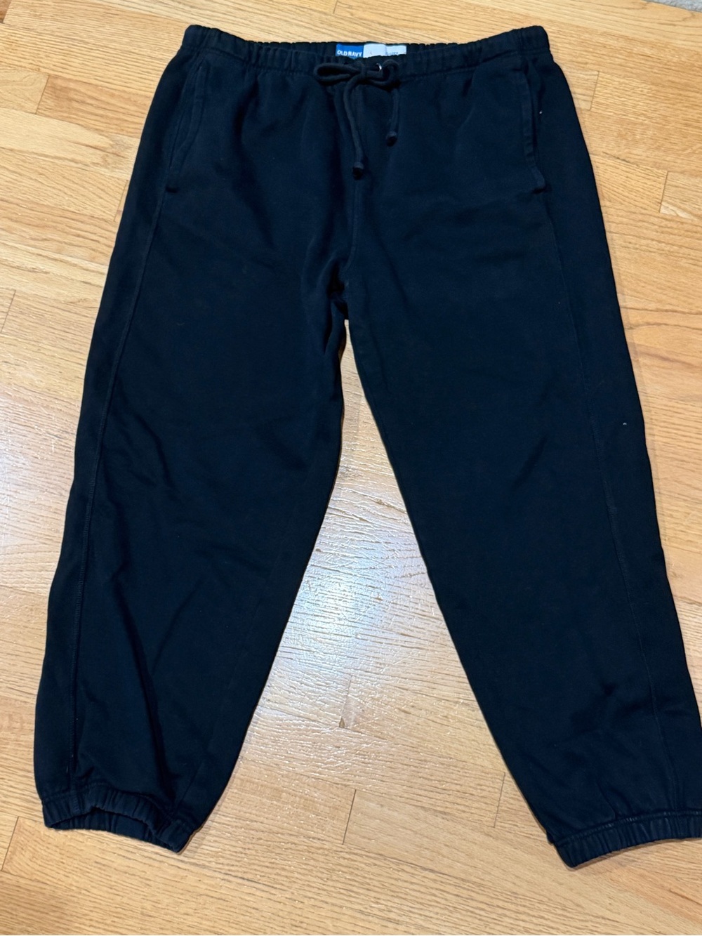 Men’s black heavyweight baggy Jogger Sweatpants